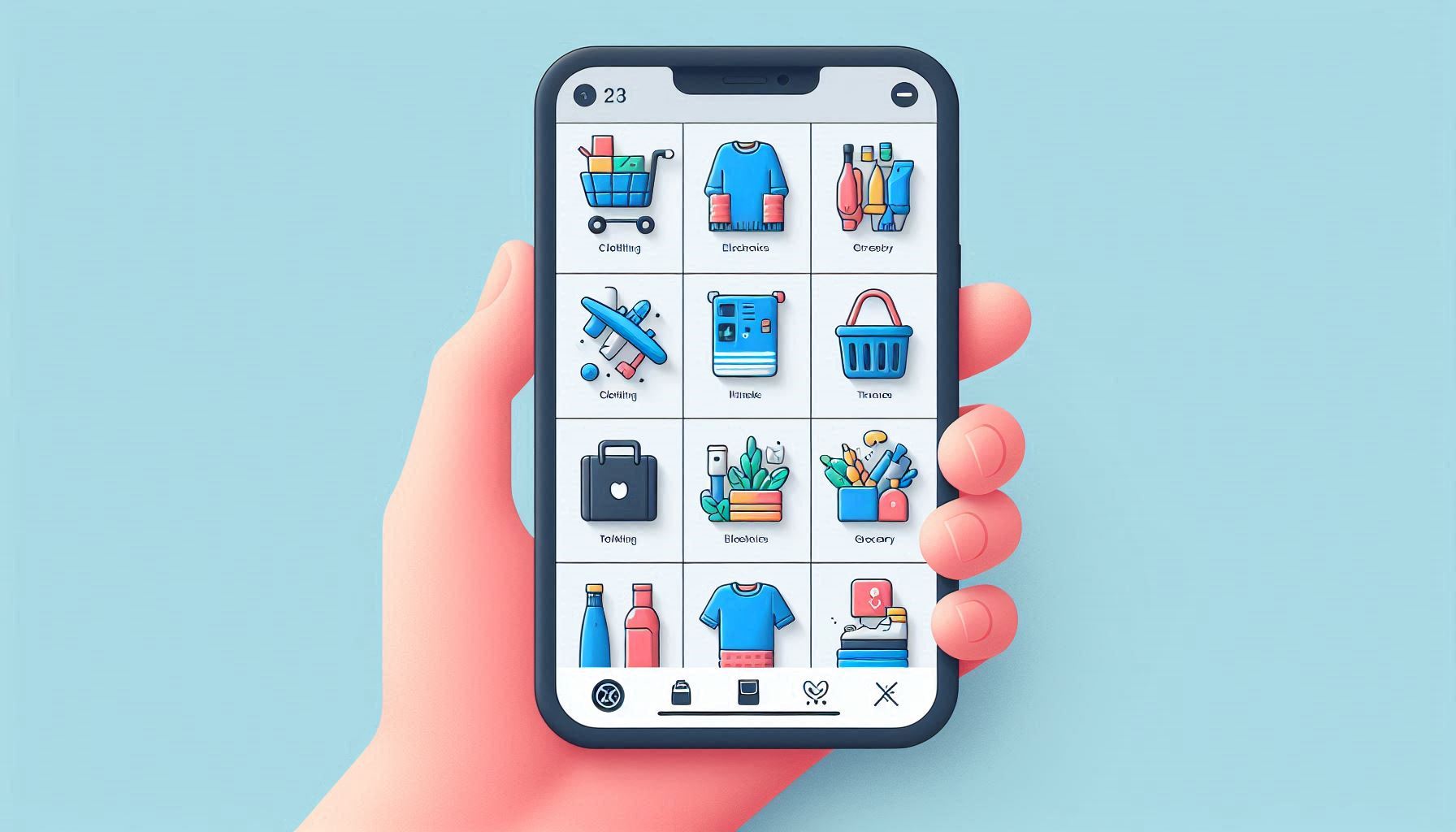 Front of men's Basic Tee in black.